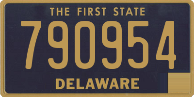DE license plate 790954