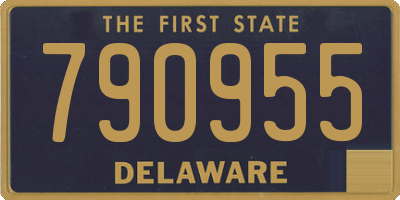 DE license plate 790955
