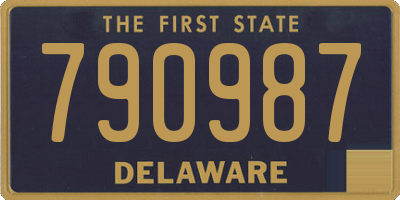 DE license plate 790987