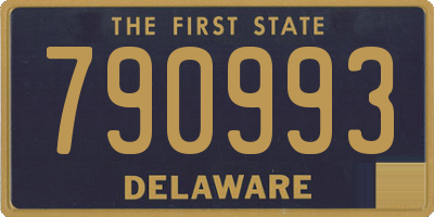 DE license plate 790993