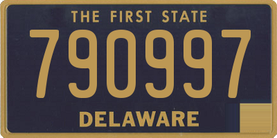 DE license plate 790997