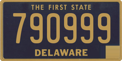DE license plate 790999