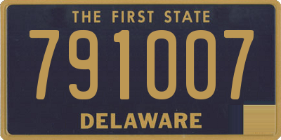 DE license plate 791007