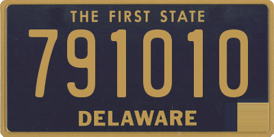 DE license plate 791010