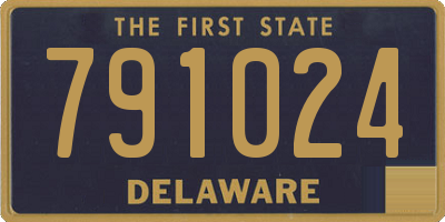 DE license plate 791024