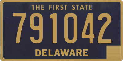 DE license plate 791042