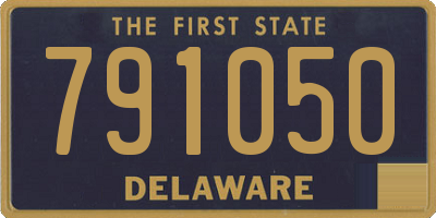 DE license plate 791050