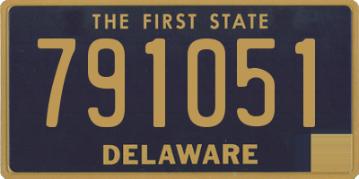 DE license plate 791051