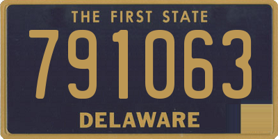 DE license plate 791063