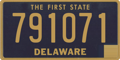 DE license plate 791071