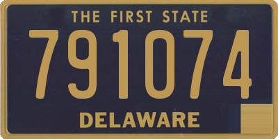 DE license plate 791074