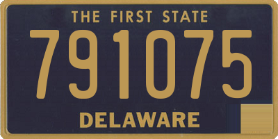 DE license plate 791075