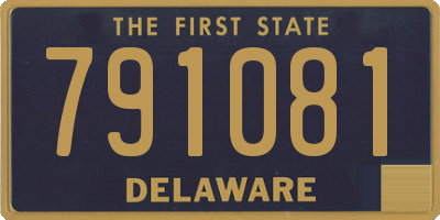 DE license plate 791081