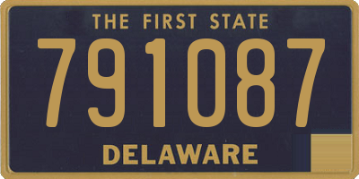 DE license plate 791087