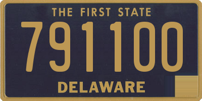DE license plate 791100