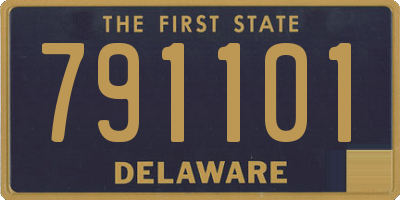 DE license plate 791101
