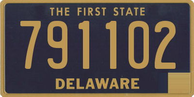 DE license plate 791102