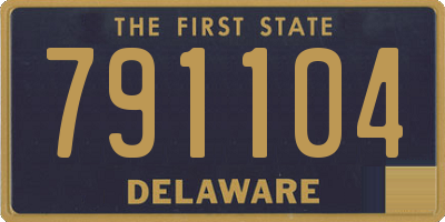 DE license plate 791104