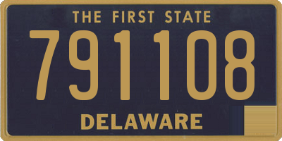 DE license plate 791108