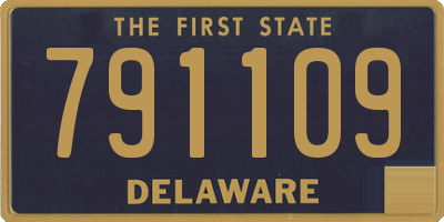 DE license plate 791109