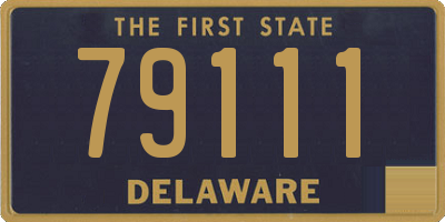 DE license plate 79111