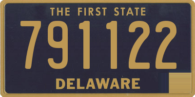 DE license plate 791122