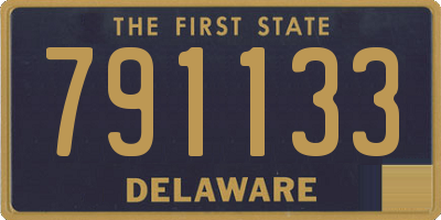 DE license plate 791133