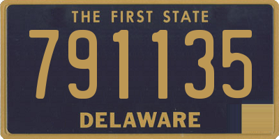 DE license plate 791135