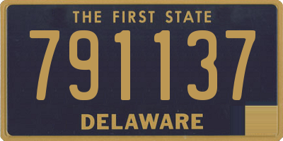 DE license plate 791137