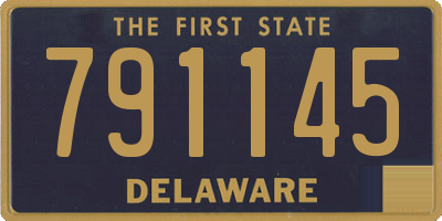 DE license plate 791145
