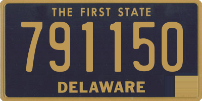 DE license plate 791150