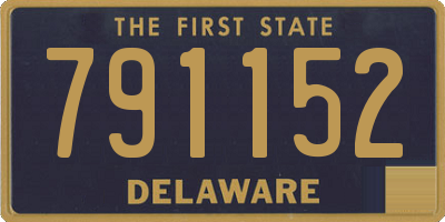 DE license plate 791152