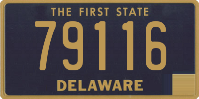 DE license plate 79116