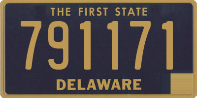 DE license plate 791171