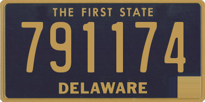 DE license plate 791174