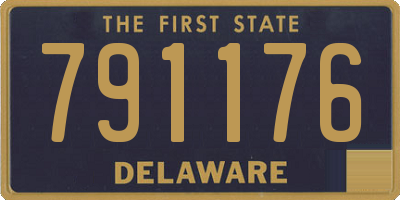 DE license plate 791176
