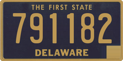 DE license plate 791182