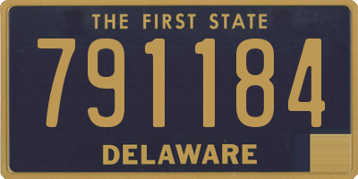 DE license plate 791184