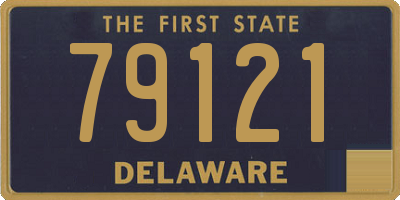 DE license plate 79121