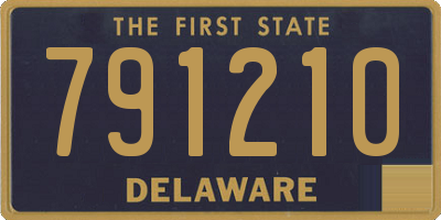 DE license plate 791210