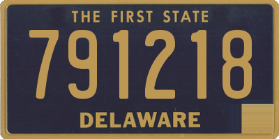 DE license plate 791218
