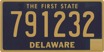 DE license plate 791232