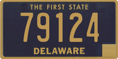 DE license plate 79124