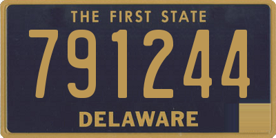 DE license plate 791244