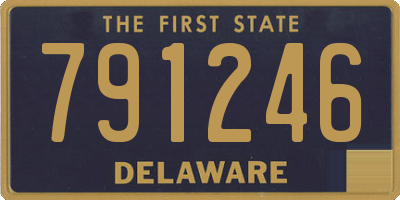 DE license plate 791246