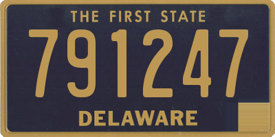 DE license plate 791247