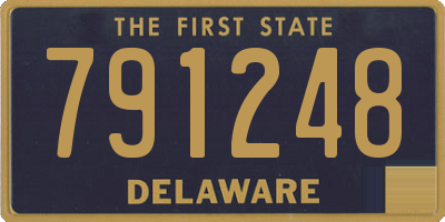 DE license plate 791248