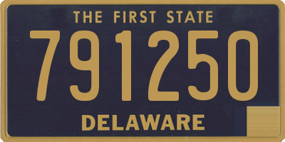DE license plate 791250