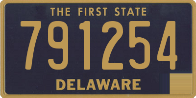 DE license plate 791254