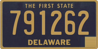 DE license plate 791262